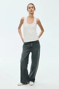 Ribbed Viscose Tank Top