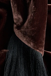 Haut à dos nu en velours