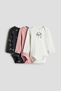 3-pack Printed Jersey Bodysuits