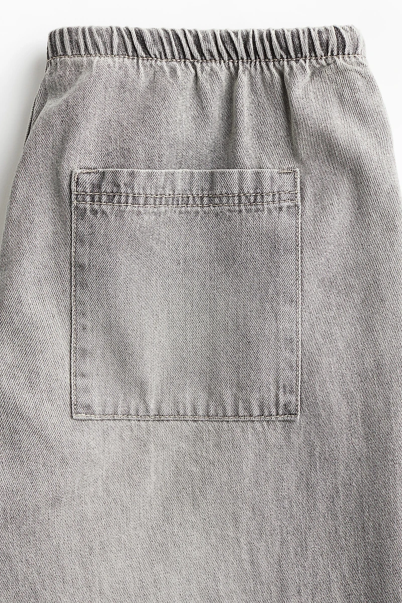 Denim Drawstring Pants