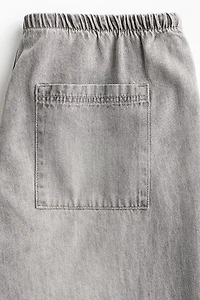 Denim Drawstring Pants