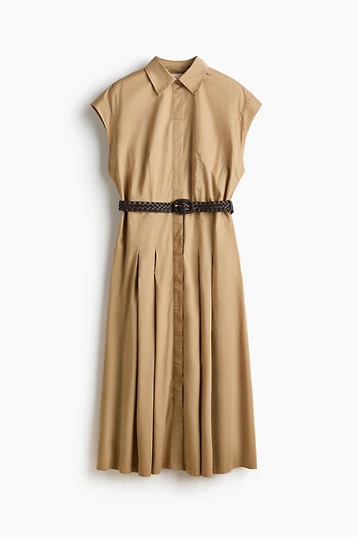 Cotton Poplin Shirt Dress