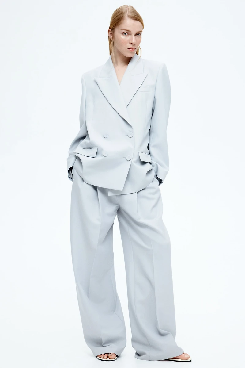 Wool-Blend Suit Pants