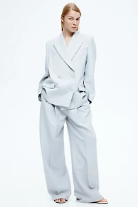 Wool-Blend Suit Pants