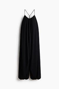 Balloon-Leg Strappy Jumpsuit