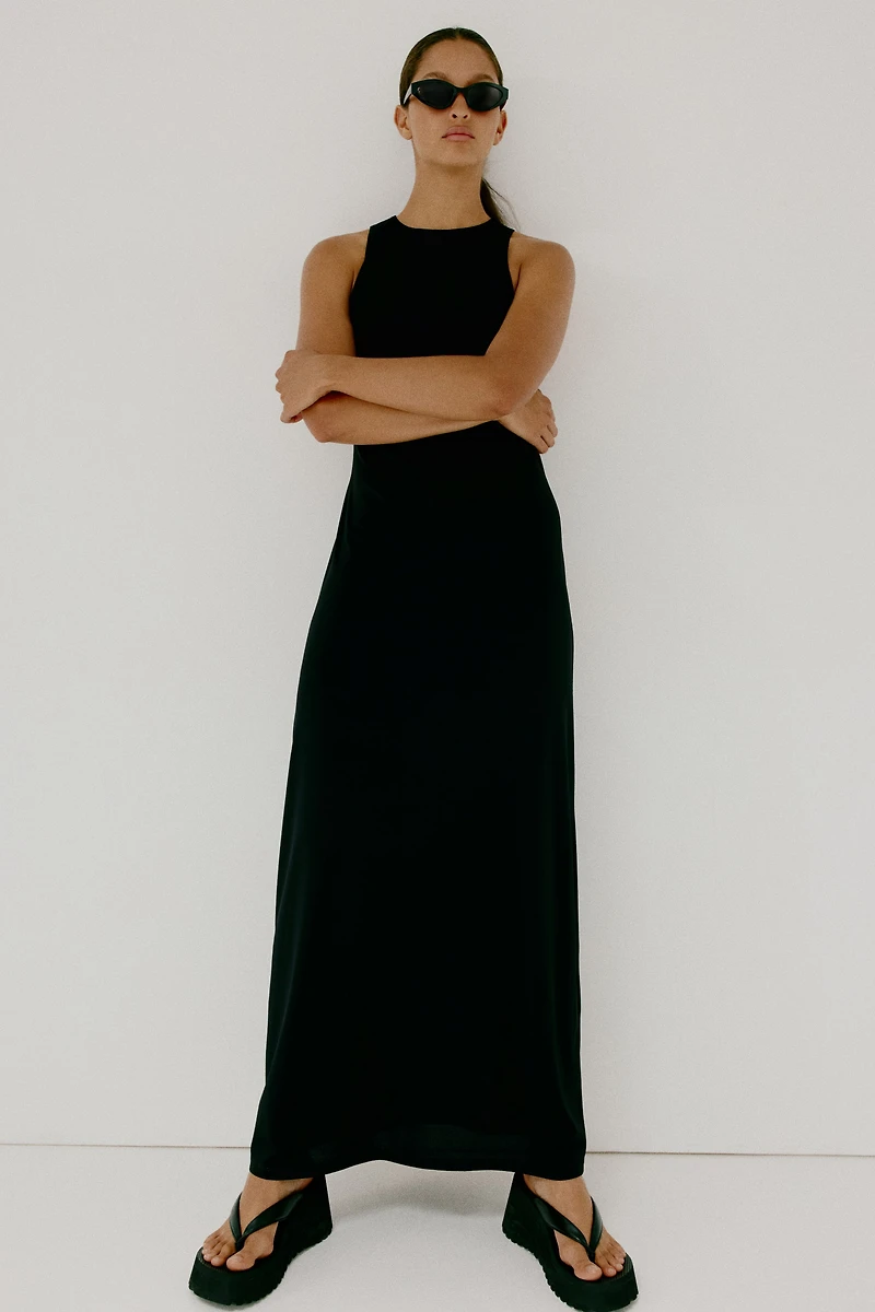 Robe sans manches en jersey