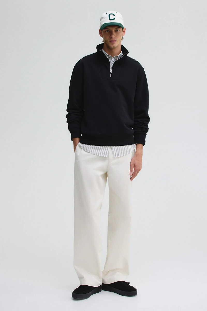 Regular Fit Half-Zip Sweatshirt