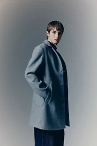 Slim Fit Wool-Blend Coat