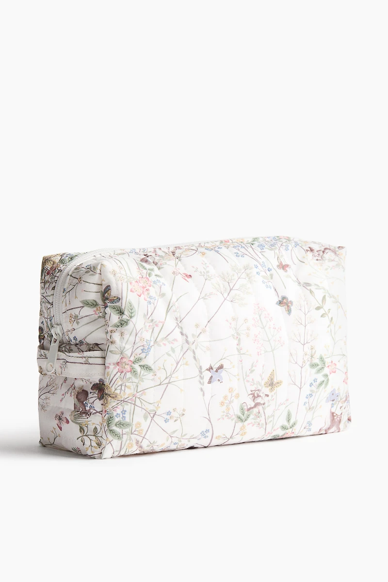 Quilted Cotton Diaper Bag