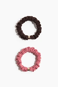 2-Pack Embellished Scrunchies