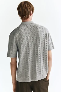 Regular-Fit Cable-Knit Shirt