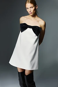 Bow-Front Bandeau Dress