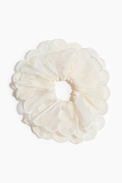 Embroidered Scrunchie