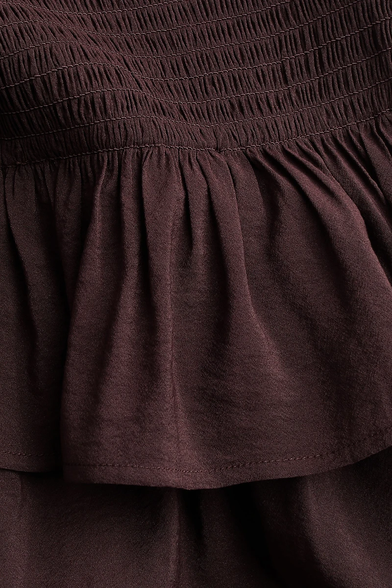 Ruffle-Trimmed Bandeau Jumpsuit