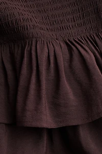 Ruffle-Trimmed Bandeau Jumpsuit