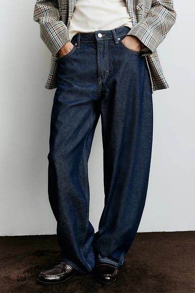 Jean ample taille haute