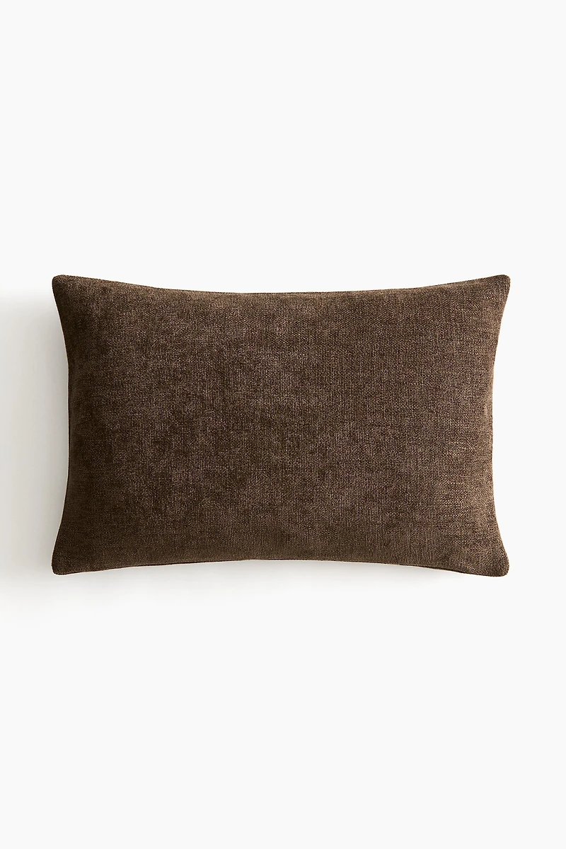 Housse de coussin en fil chenille