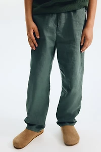 Linen-Blend Pants