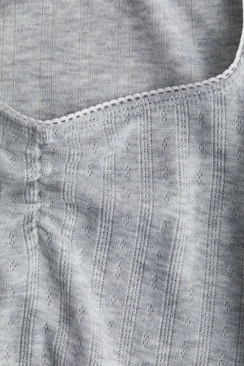 Picot-Trimmed T-Shirt