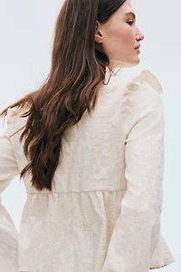 Jacquard Jersey Blouse