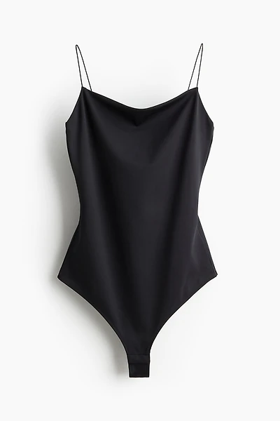 Thong Bodysuit with Shoulder Straps