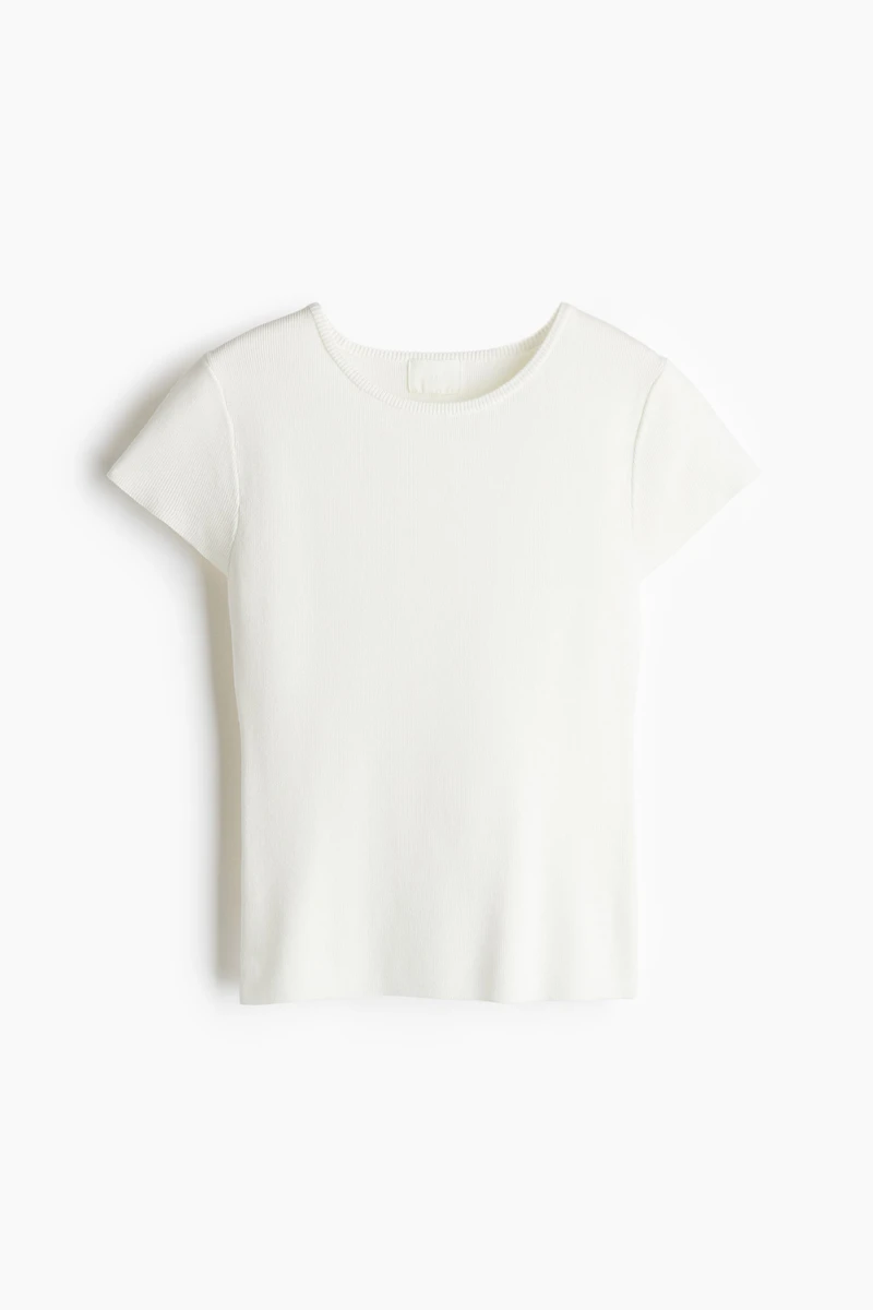 T-shirt en fin tricot