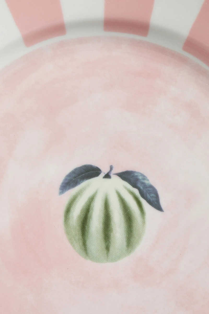 Medium-Sized Porcelain Plate with Motif