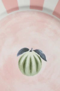 Medium-Sized Porcelain Plate with Motif