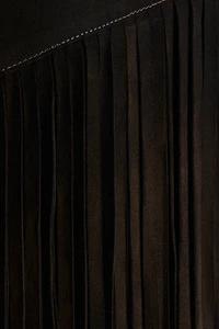 Fringed Suede Skirt