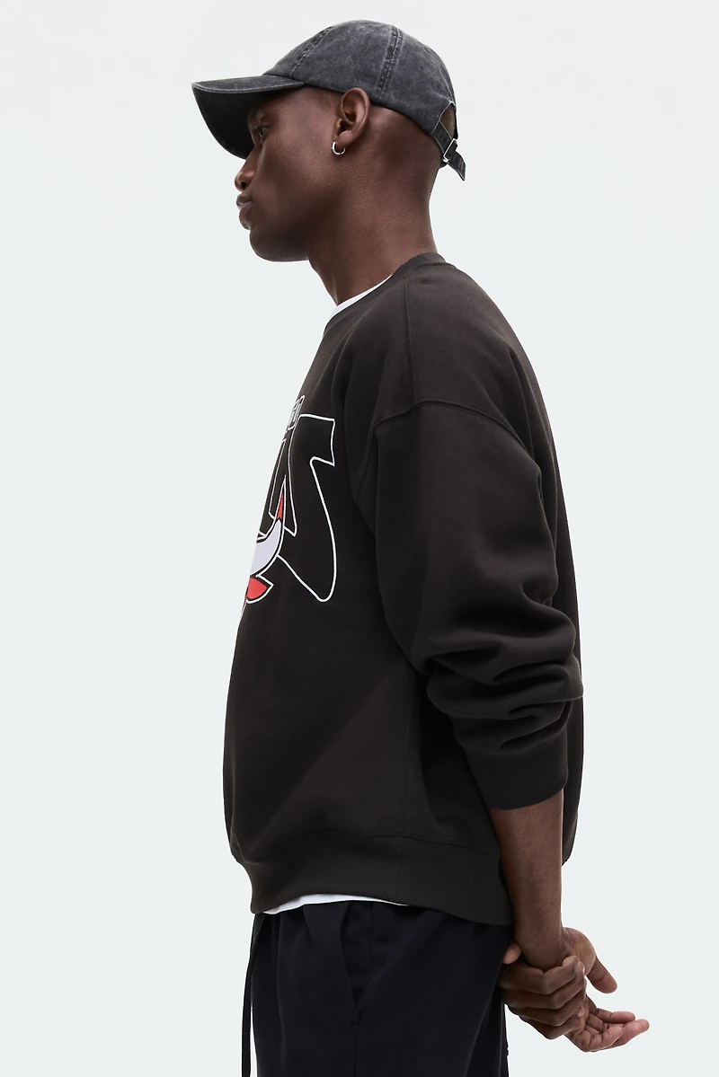 Oversized Printed Sweatshirt