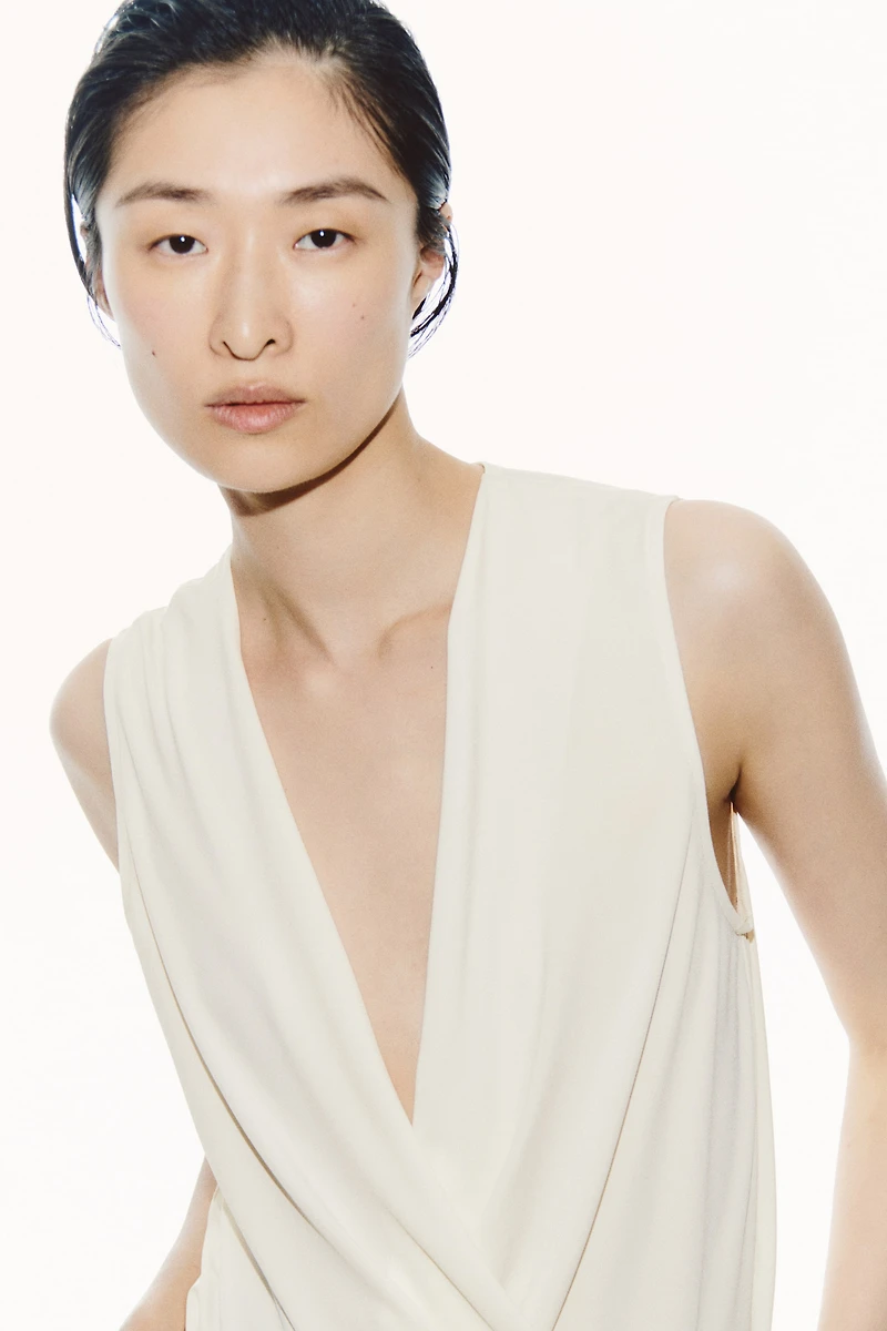 Sleeveless Wrap Top