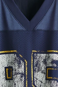 Oversized Printed Mesh T-Shirt