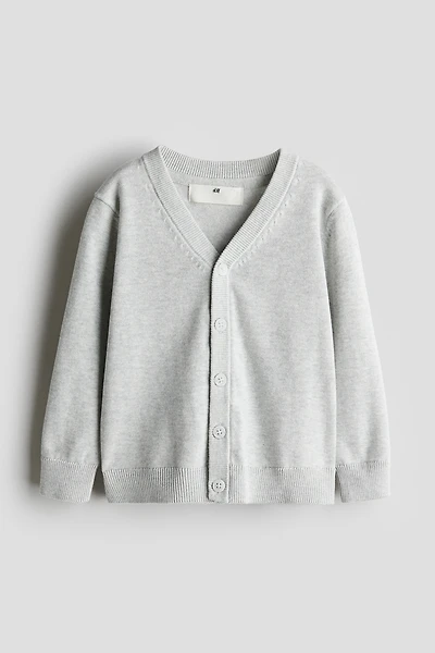 Fine-knit Cotton Cardigan