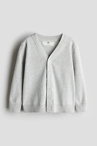 Fine-knit Cotton Cardigan