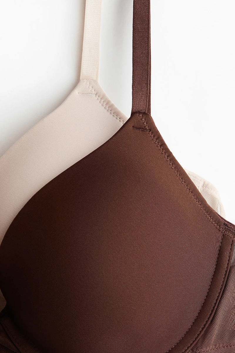 2-pack Microfiber Push-up Bras