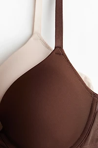 2-pack Microfiber Push-up Bras