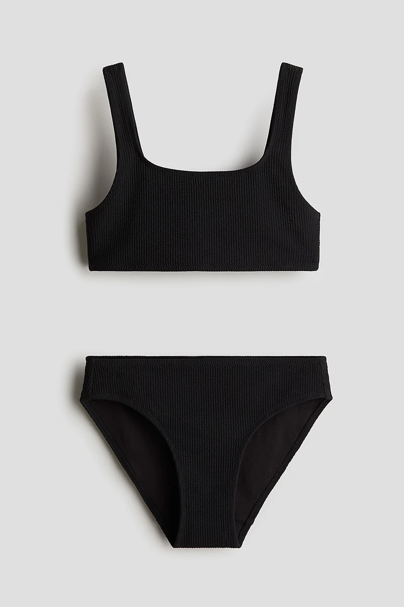 Maillot deux pièces texturé