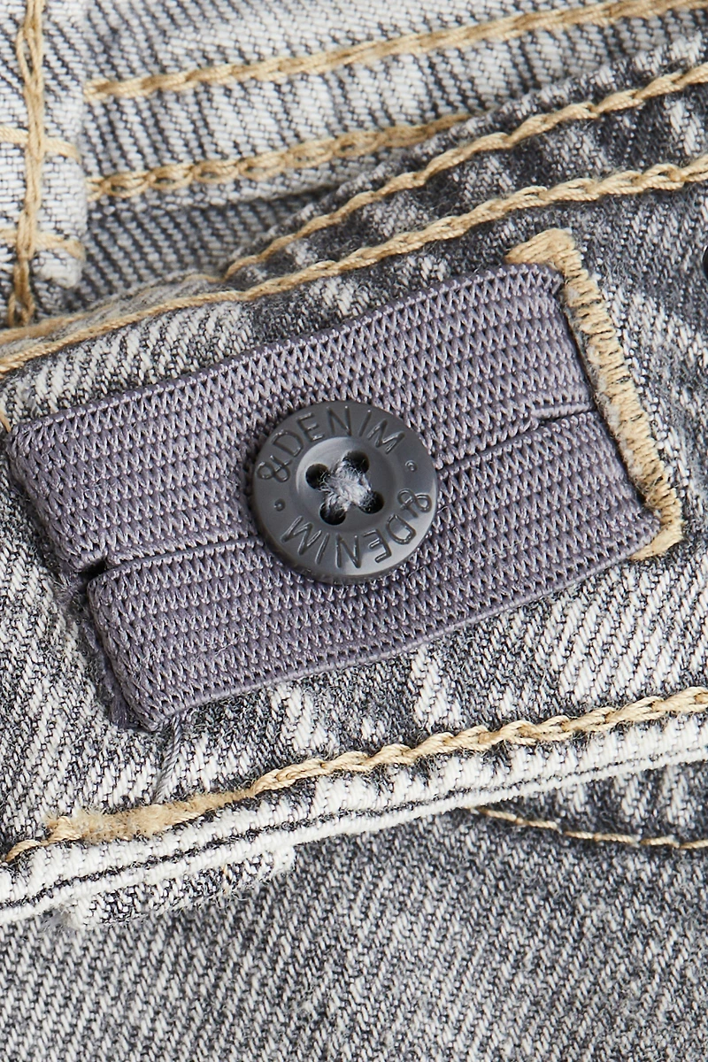 Jupe à volants en denim