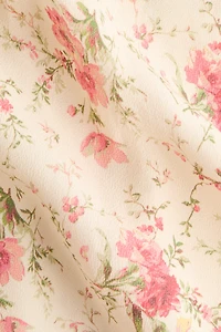 Robe à manches longues en viscose