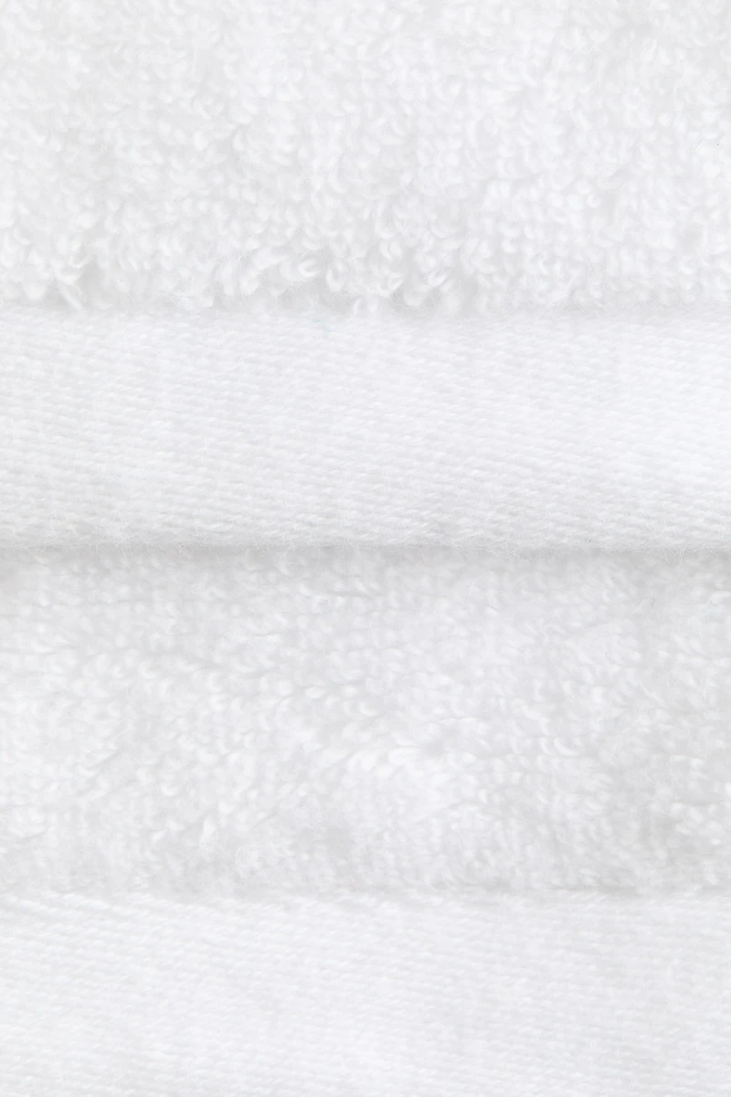 Lot de 3 carrés de toilette en tissu éponge doux