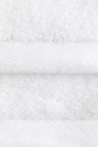 Lot de 3 carrés de toilette en tissu éponge doux