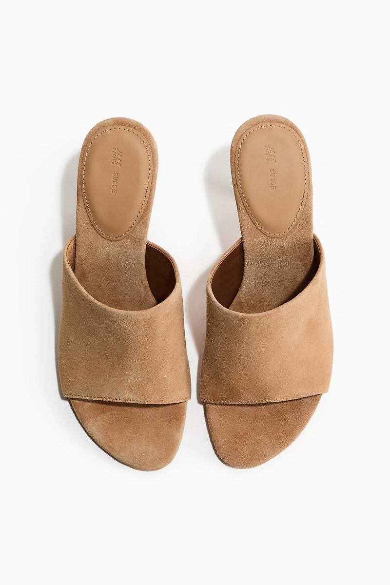 Heeled Leather Sandals