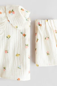 Ensemble 2 pièces en mousseline de coton