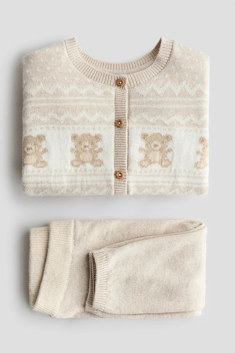 Ensemble 2 pièces en tricot de coton