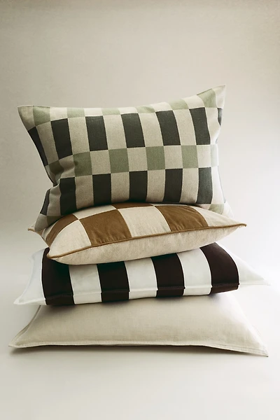 Linen-Blend Cushion Cover