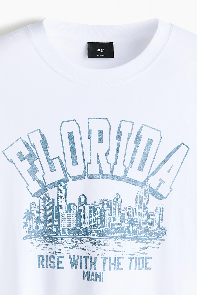 T-shirt imprimé Coupe Flottante