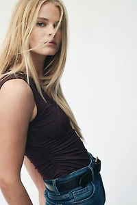 Lace-Trimmed Thong Bodysuit