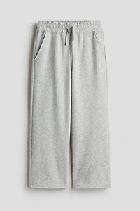 Wide-Leg Brushed-Inside Joggers