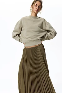 Sheer Pleated Skirt