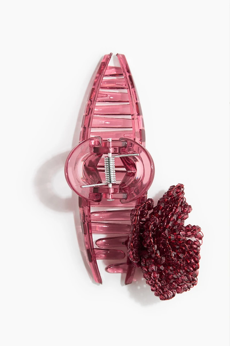 Flower-Detail Hair Claw